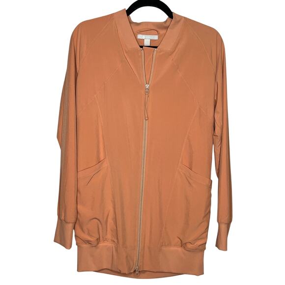 Zella Peach Color Full Zip Oversize Jacket XS Lightweight - Picture 2 of 7